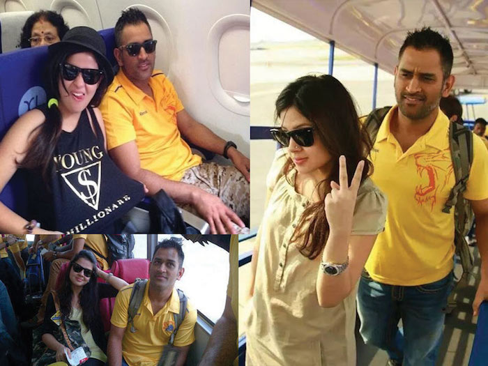 Sakshi Dhoni with MS Dhoni