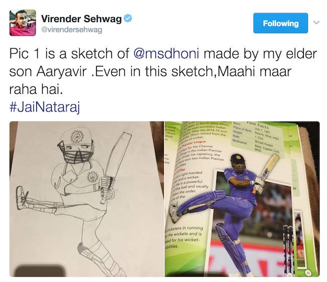 Virender Sehwag tweet