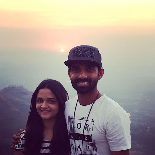 Ajinkya Rahane and Radhika Rahane Trekking