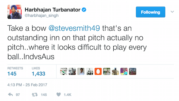Harbhajan Singh tweet 2