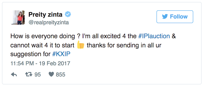 Preity Zinta tweet 2