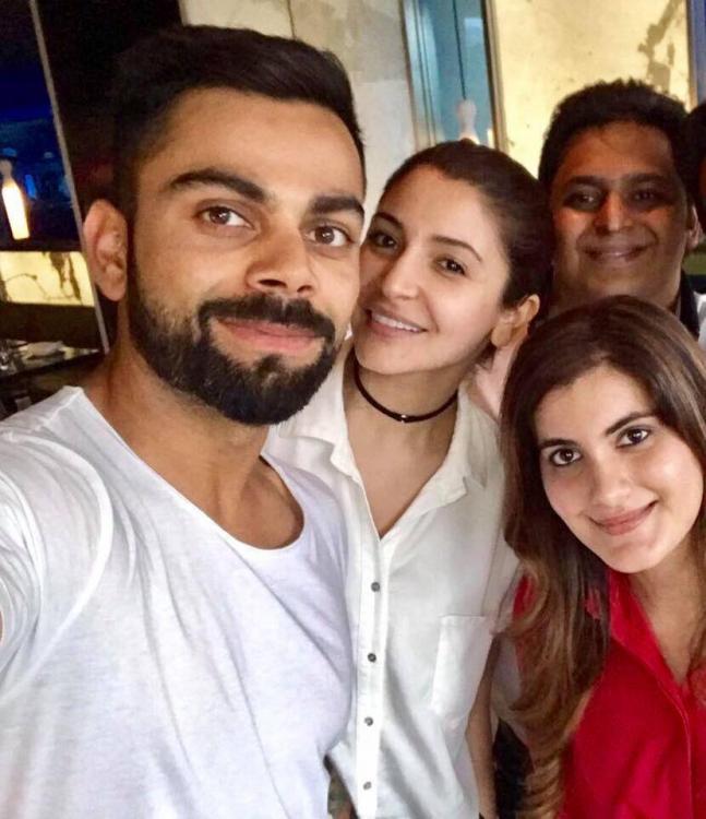 Virat Kohli Anushka Sharma Lunch Date Selfie