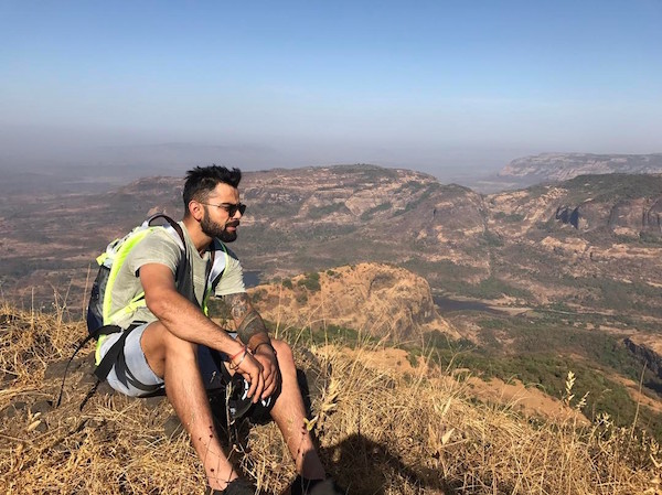 Virat Kohli trekking