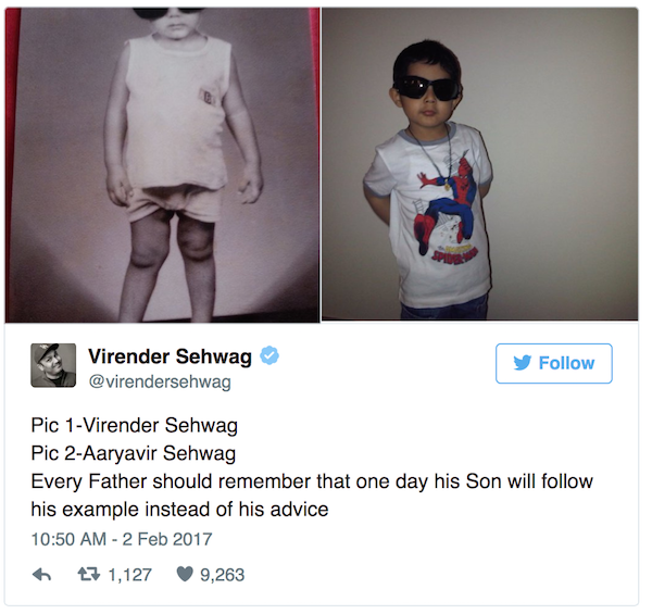 Virender Sehwag tweet