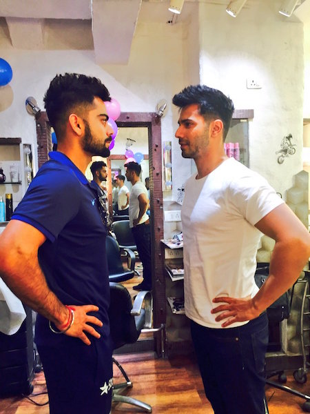 Virat Kohli and Varun Dhawan 