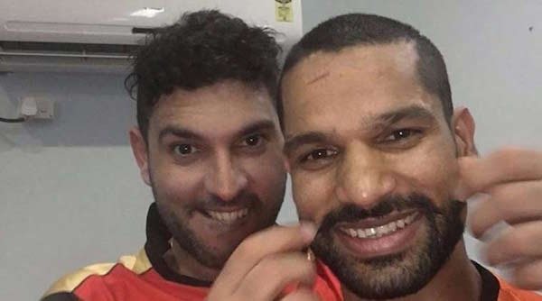 yuvraj-singh and shikhar dhawan