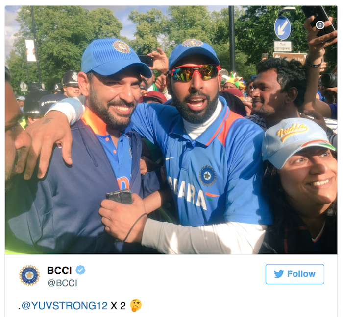 BCCI tweet