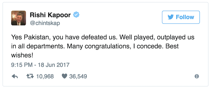 Rishi Kapoor tweet