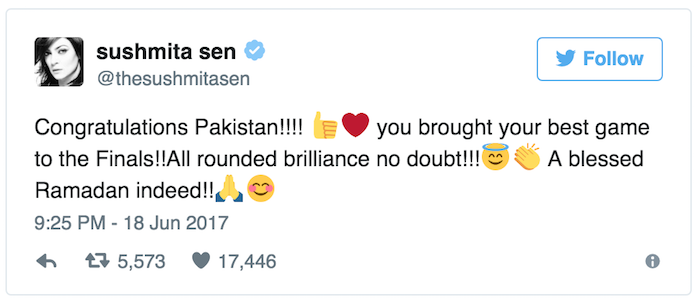 Sushmita Sen tweet