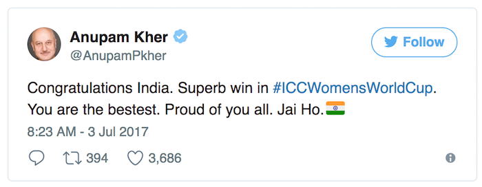 Anupam Kher tweet