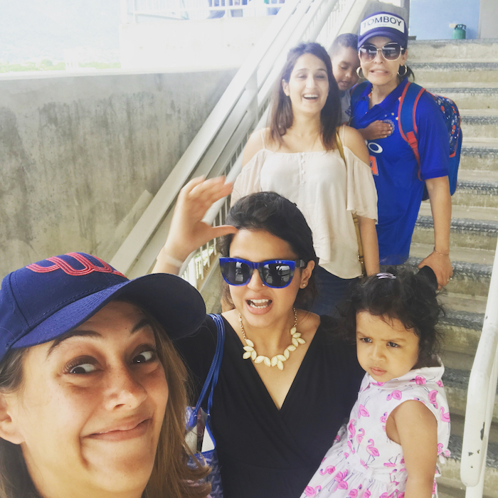 Hazel Keech, Sakshi Dhoni, Sagarika Ghatge, Ayesha Dhawan