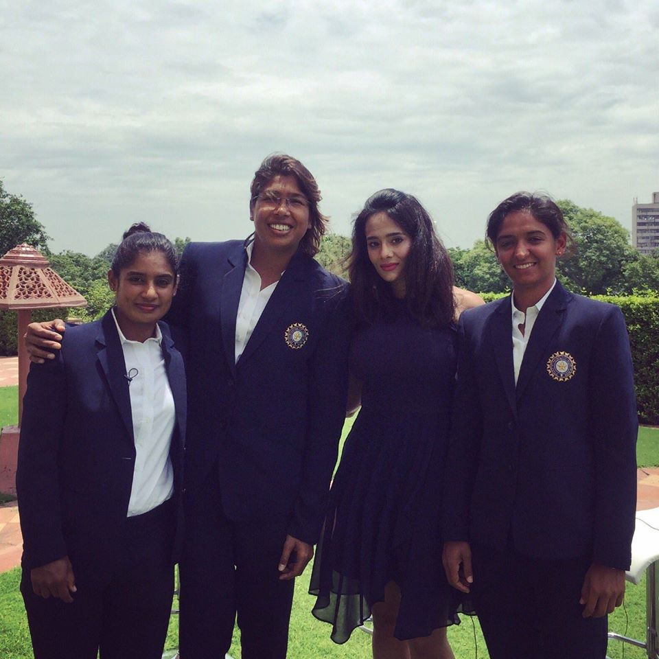 Mithali Raj, Jhulan Goswami, Mayanti Langer, Harmanpreet Kaur