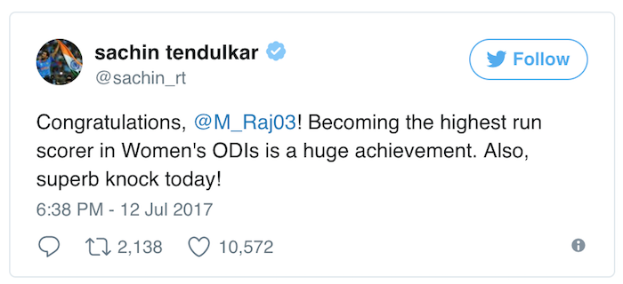 achin Tendulkar tweet