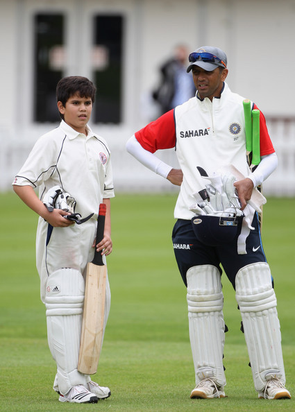 Rahul Dravid, Arjun Tendulkar