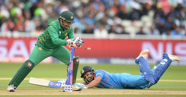 Rohit Sharma run-out