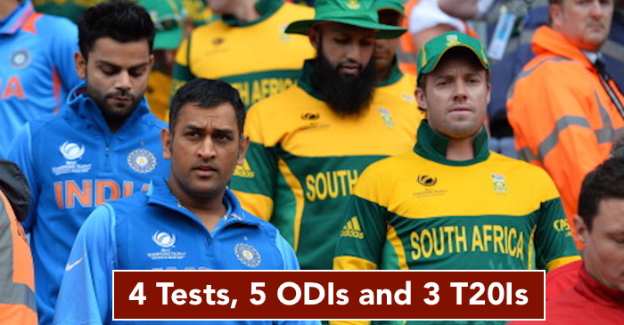 Team India’s tour of South Africa in 2018 confirmed