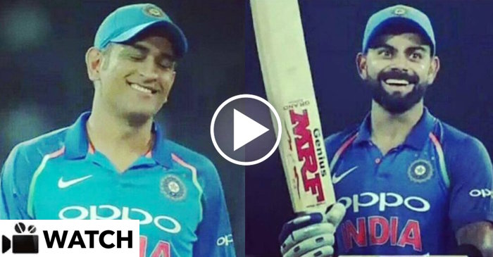 WATCH: MS Dhoni and Virat Kohli’s EPIC reaction ahead of the winning shot