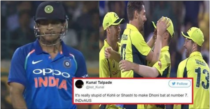 Twitter lashed out at Virat Kohli as Team India lose the 4th ODI against Australia