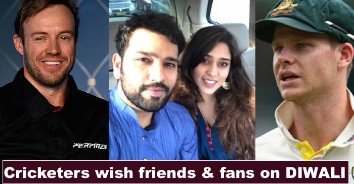 AB de Villiers, Rohit Sharma, Steve Smith & others wish Happy Diwali