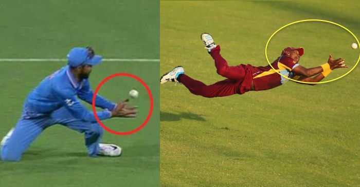 Here’s why a cricketer lowers his hand while catching the ball