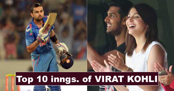 Top 10 innings by Virat Kohli in International cricket