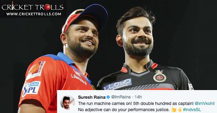 Birthday boy Suresh Raina praises Kohli for his 5th double hundred in Test cricket