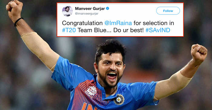 Twitter erupts as Suresh Raina makes a comeback in T20I squad against South Africa