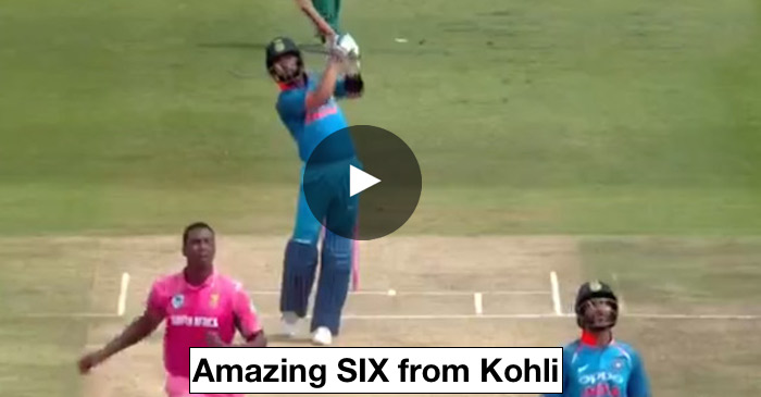 VIDEO: Virat Kohli’s monstrous six off Lungi Ngidi