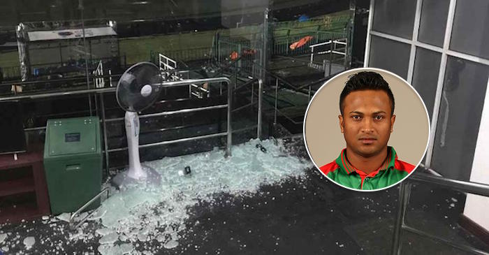 Shakib Al Hasan accused of breaking the dressing room door in Colombo