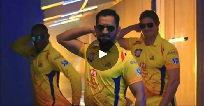 WATCH: MS Dhoni, Shane Watson, Dwayne Bravo shakes leg on new CSK anthem