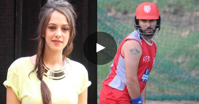 WATCH: Hazel Keech enters the stadium; Yuvraj Singh hits a huge 6 during KXIP practice match