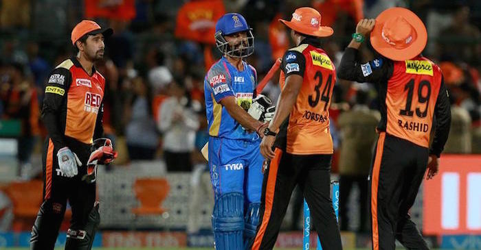 Twitter Reactions: Ajinkya Rahane fails to rescue RR as SRH continue winning run