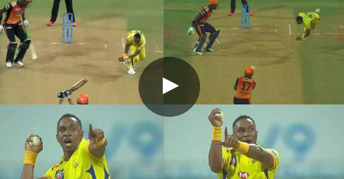WATCH: Dwayne Bravo takes unbelievable return catch to dismiss Yusuf Pathan, celebrates in style