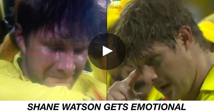 WATCH: Shane Watson gets teary-eyed after leading Chennai Super Kings to IPL 2018 title