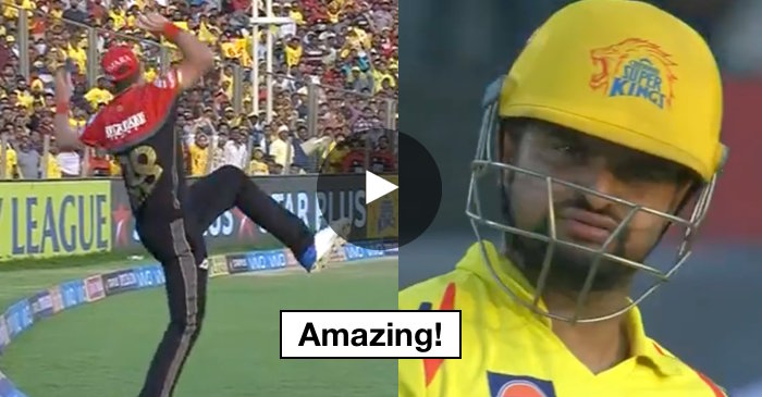 WATCH: Tim Southee takes stunning catch at the boundary to dismiss Suresh Raina