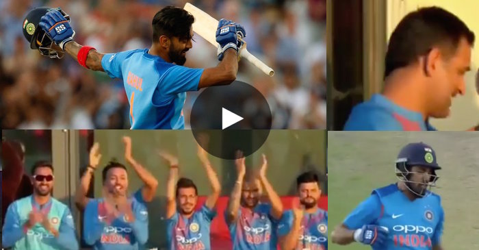 WATCH: MS Dhoni’s priceless reaction as KL Rahul completes his second T20I ton