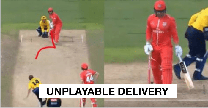 WATCH: Josh Poysden bowls a ripper to dismiss Steven Croft in Vitality Blast
