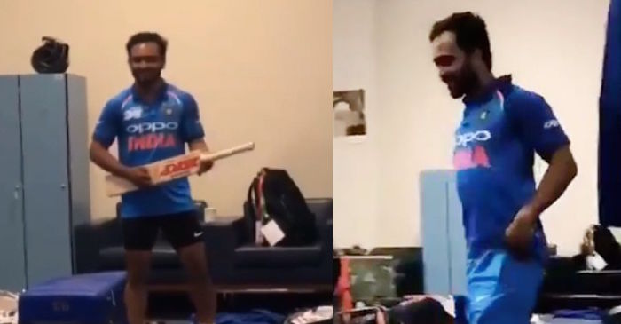 WATCH: Kedar Jadhav shows off his dance skills after India’s thumping win against Pakistan