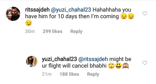 Ritika, Yuzi Chahal