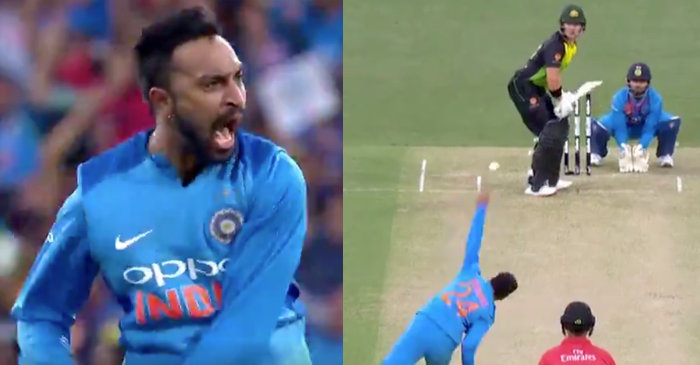 WATCH: Krunal Pandya’s four-wicket haul against Australia at the SCG
