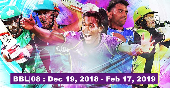 Big Bash League 2018-19: Full Schedule