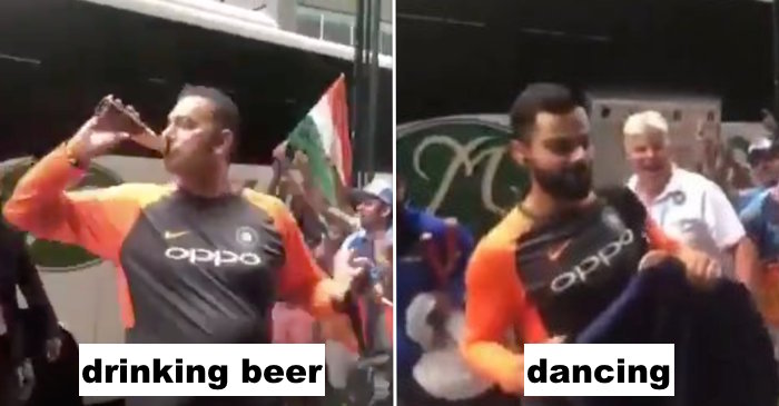 Ravi Shastri and Virat Kohli celebrate differently after India script history at MCG