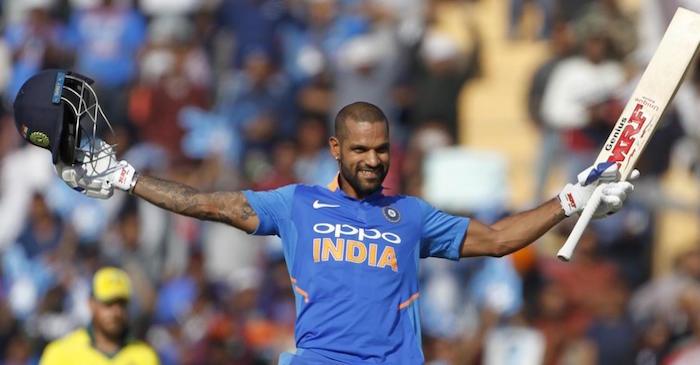WATCH: Shikhar Dhawan celebrates his 16th ODI century in style