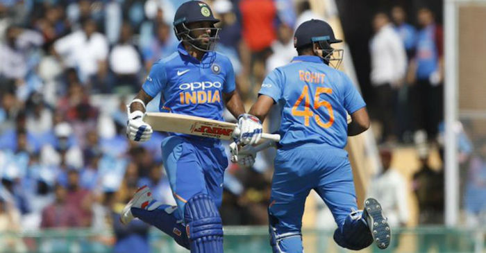 Shikhar Dhawan, Rohit Sharma’s record partnership powers India to 358/9