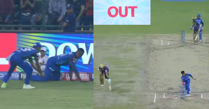 IPL 2019: WATCH – Three DC players unite to run-out KKR batsman Shubman Gill