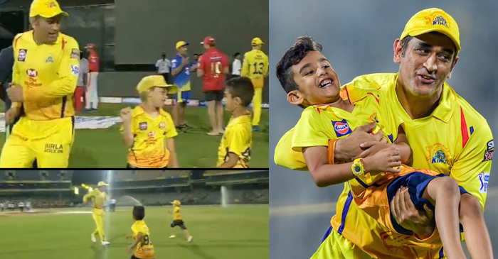 IPL 2019: WATCH – MS Dhoni joins Jr. Tahir and Jr. Watson in a sprint face-off at Chepauk