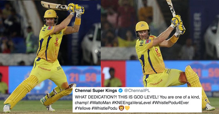 IPL 2019: Twitter salutes Shane Watson for batting with a bleeding knee in the final