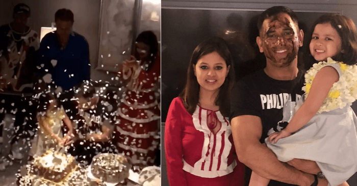 WATCH: MS Dhoni celebrates his 38th birthday with Sakshi, Ziva, Hardik Pandya, Rishabh Pant, Kedar Jadhav