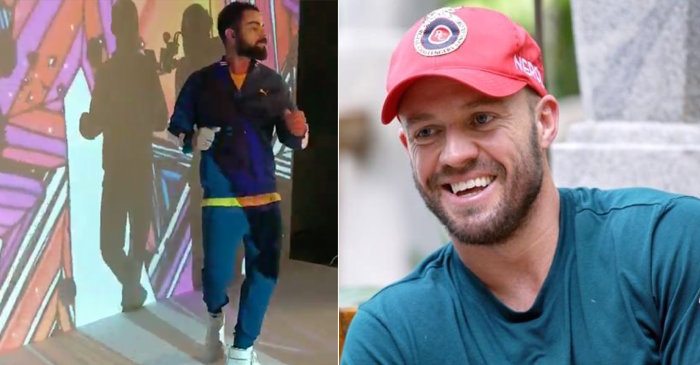 AB de Villiers reacts hilariously to Virat Kohli’s deadly dance moves