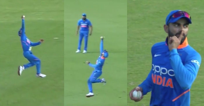 West Indies vs India 2019: Virat Kohli takes a one-handed screamer to dismiss Evin Lewis